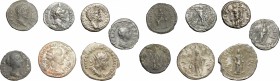 Roman Empire. Multiple lot of seven (7) unclassified AR Denarii and Antoniniani of 2nd-3rd centuries, including at least two fourrée examples or ancie...