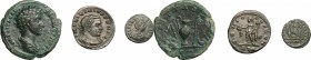 Roman Empire.. Multiple lot of three (3) unclassified AE coins: Marcus Aurelius, AE As, Licinius I, AE 20 mm, Aelia Flaccilla, AE 13 mm