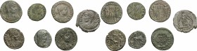Roman Empire. Constantine the Great and his family.. Multiple lot of seven (7) unclassified choise AE 3, including Helena
