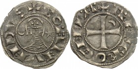 Antiochia.  Boemondo III (1163-1201).. Denaro tornese