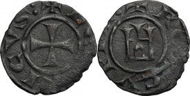 Cipro.  Enrico I (1218-1253). Denaro al tipo genovese
