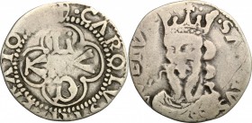 Lucca.  Repubblica (1369-1799). Grosso da 6 bolognini, stemma Burlamacchi