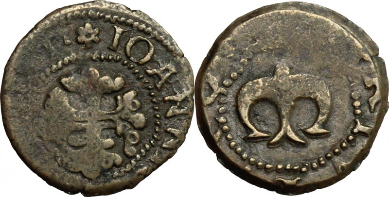 Mesocco. Gian Giacomo Trivulzio (1487-1518). Trillina. MIR 996. AE. g. 1.25 mm. ...