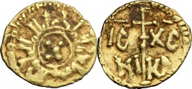 Messina.  Guglielmo II (1166-1189). Tarì con globetti disposti a croce
