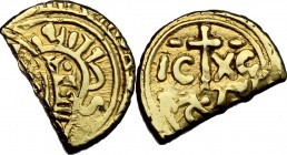 Messina.  Federico II (1194-1250).. Multiplo di tarì, tagliato in antico