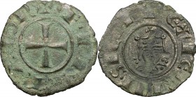 Messina.  Federico II (1194-1250). Denaro, 1225