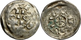 Milano.  Enrico II di Sassonia (1004-1024).. Denaro scodellato