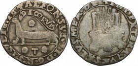 Napoli.  Alfonso II d'Aragona (1494-1495). Armellino