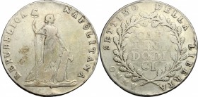 Napoli.  Repubblica Partenopea (23 gennaio-19 giugno 1799). 12 carlini