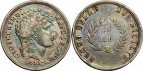 Napoli.  Gioacchino Murat (1808–1815) . 2 lire 1813