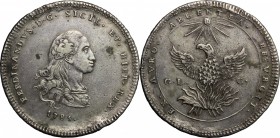 Palermo.  Ferdinando III (1759-1816). Oncia da 30 tarì 1785, sigle GL C, Gabriele Lancillotto Castello zecchiere