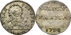 Parma.  Ferdinando di Borbone (1765-1802). Parpagliola 1798