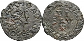 Pesaro.  Giovanni Sforza (1483-1490 e 1503-1510).. Quattrino