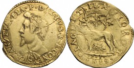 Piacenza.  Ranuccio I Farnese (1592-1622).. Quadrupla 1618
