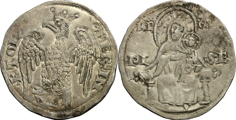 Pisa. Repubblica a nome di Federico I (1155-1312). Grosso da 2 soldi con aquila ...