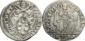 Roma.  Pio IV (1559-1565).. Testone