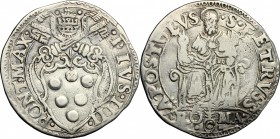 Roma.  Pio IV (1559-1565).. Testone