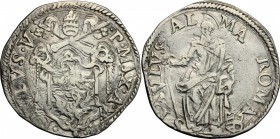 Roma.  Paolo V (1605-1621).. Testone