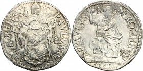 Roma.  Paolo V (1605-1621). Testone A.XII, 1617