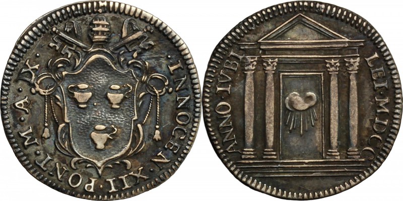 Roma. Innocenzo XII (1691-1700). Giulio A. IX, 1700. CNI 141. M. 52 Berm. 2255. ...
