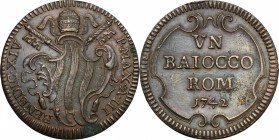 Roma.  Benedetto XIV (1740-1758).. Baiocco A. III, 1742