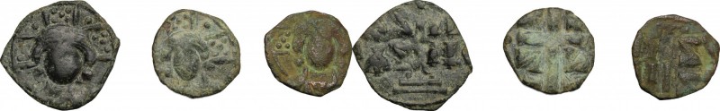 Salerno. Monetazione protonormanna dell'Italia Meridionale. Lotto di tre follis ...