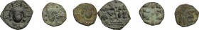 Salerno.  Monetazione protonormanna dell'Italia Meridionale. Lotto di tre follis protonormanni