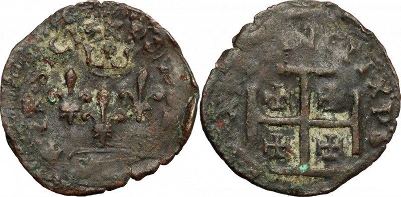 Sulmona. Carlo VIII, Re di Francia (1495). Cavallo. CNI tav. XXIII, 1. MIR 788. ...