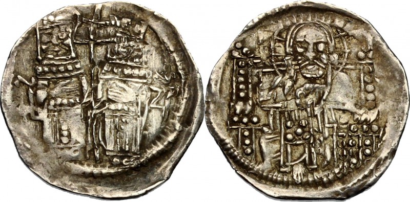 Venezia. Stefan Uroš IV Dušan (1345-1355). Denaro ad imitazione del grosso matap...