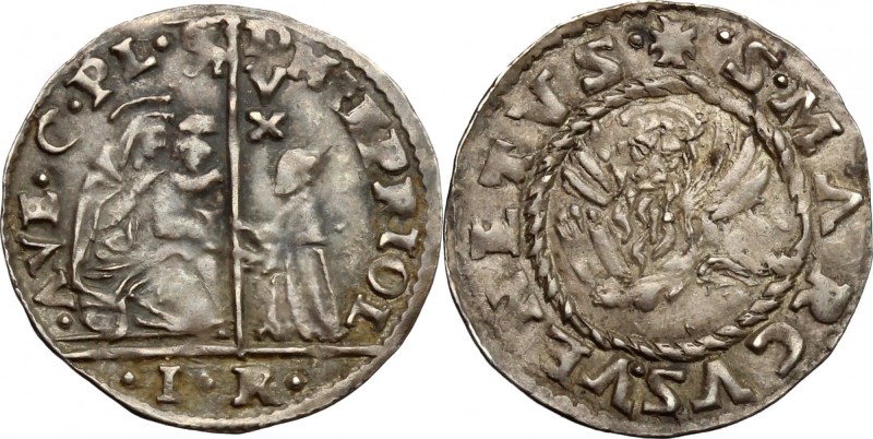 Venezia. Girolamo Priuli (1559-1567). 6 soldi, sigle L R. Paol. 8. AR. g. 1.61 m...