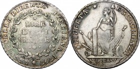 Venezia.  Governo Provvisorio (1797-1798). Dieci lire venete 1797