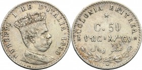 Umberto I (1878-1900).. 50 centesimi 1890