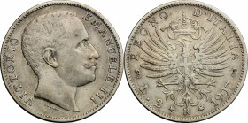 Vittorio Emanuele III (1900-1943). 2 lire 1907