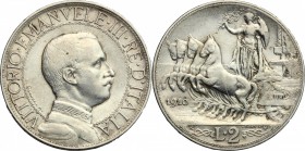 Vittorio Emanuele III (1900-1943). 2 lire 1910