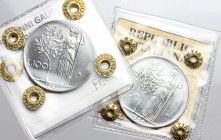 Lotto di 2 monete: 100 lire 1964 e 1966