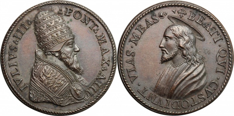 Giulio III (1550-1555), Giovanni Maria de' Ciocchi del Monte. Medaglia A. III. D...