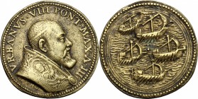 Urbano VIII (1623-1644), Maffeo Barberini di Firenze. Medaglia per la sconfitta del pirata Assan-Agà presso l'isola di S. Pietro nel 1624