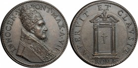 Innocenzo X (1644-1655), Giovanni Battista Pamphili di Roma. Medaglia A. VII, per l'apertura e chiusura della Porta Santa