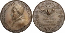 Innocenzo X (1644-1655), Giovanni Battista Pamphili di Roma. Medaglia annuale, A. IX