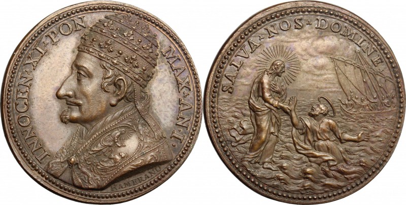 Innocenzo XI (1676-1689), Benedetto Odescalchi di Como. Medaglia annuale, A. I. ...