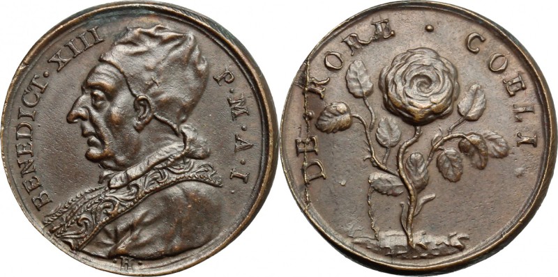 Benedetto XIII (1724-1730), Pietro Francesco Orsini di Gravina di Puglia. Medagl...