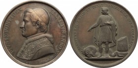 Pio IX  (1846-1878), Giovanni Mastai Ferretti di Senigallia. Medaglia A. V
