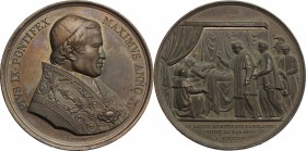 Pio IX  (1846-1878), Giovanni Mastai Ferretti di Senigallia. Medaglia annuale, A. X