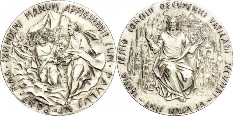 Paolo VI (1963-1678), Giovanni Battista Montini di Concesio. Medaglia straordina...