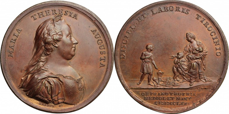 Maria Teresa d'Asburgo (1740-1780), arciduchessa d'Austria. Medaglia 1770 per l’...