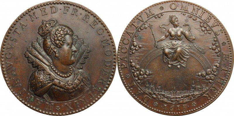 Maria de' Medici (1573-1642), Regina di Francia. Medaglia (fine XVIII sec.) per ...