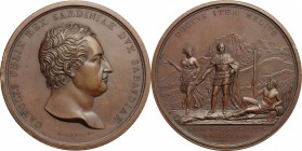 Carlo Felice di Savoia (1821-1831).. Medaglia per la sistemazione del fiume Isere