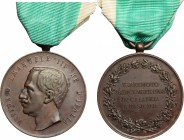 Vittorio Emanuele III (1900-1943). Medaglia di benemerenza per il terremoto Calabro-Siculo del 28 Dicembre 1908
