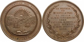Argentina. Commemorative medal 1890 for the opening of La Plata's harbour
