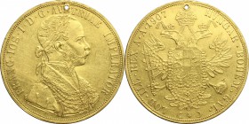 Austria.  Franz Joseph (1848-1916).. 4 ducat 1907